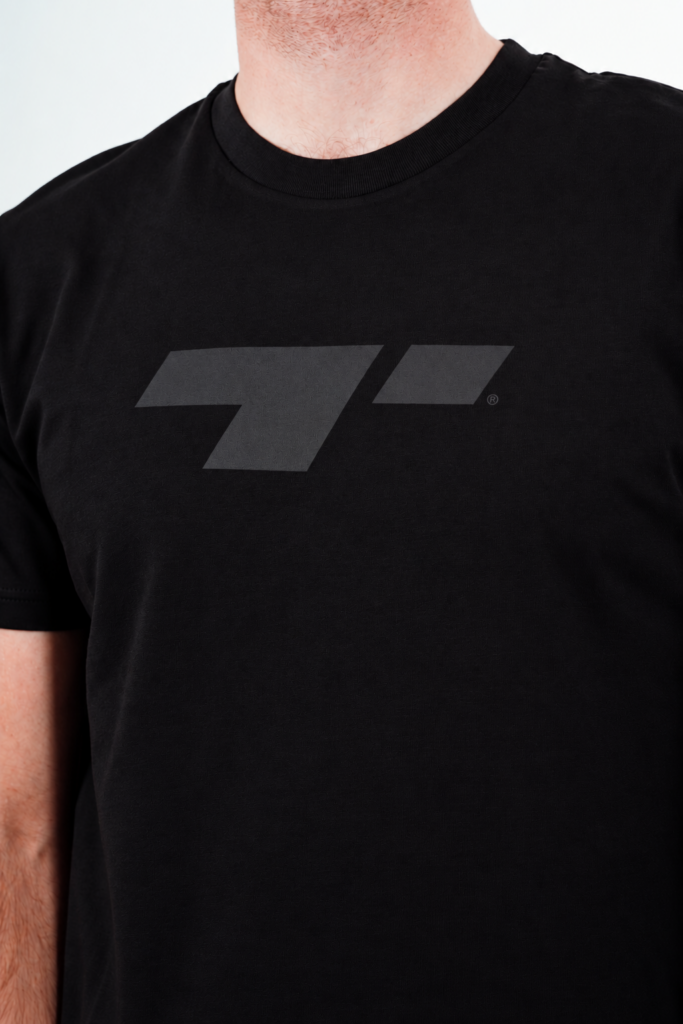 Obsidian T-Shirt close up.
