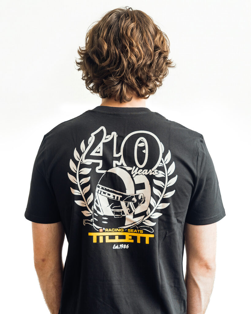 Tillett 40th t-shirt back